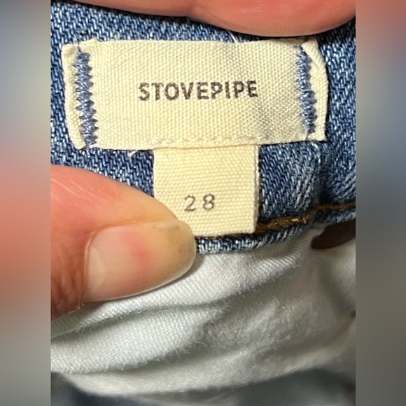 Madewell High Rise Stovepipe Jeans in Dearham Wash Denim Classic Winter Casual - Picture 11 of 12